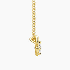 Aurévia 2 Carat Oval Moissanite Sculpted Pendant Necklace
