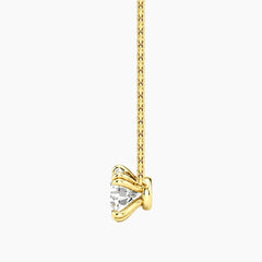 Éverelle 1 Carat Round Double-Claw Moissanite Pendant Necklace