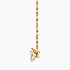 Éverelle 1 Carat Oval Double-Claw Moissanite Pendant Necklace
