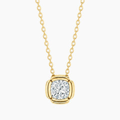 Fiorenne 2 Carat Cushion Moissanite Blossom Pendant Necklace