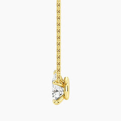 Éverelle 1 Carat Pear Double-Claw Moissanite Necklace