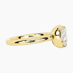 Émbrienne 3 Carat Heart Claw-Set Moissanite Ring