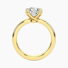 Veyra 3 Carat Oval Double-Claw Wide Band Moissanite Ring