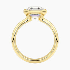 Avrelle 2 Carat Asscher Chunky Bezel Moissanite Ring