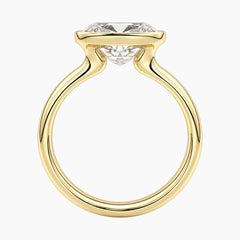 Avrelle 2 Carat E.W. Radiant Chunky Bezel Moissanite Ring