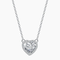 Lumina Radiant Heart Moissanite Pendant Necklace