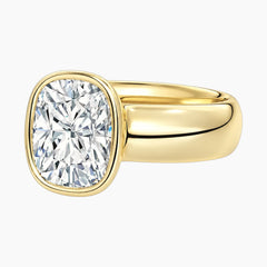 Avrelle 2 Carat Elongated Cushion Chunky Bezel Moissanite Ring