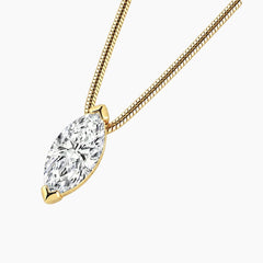 Marquise-cut Moissanite Necklace
