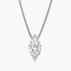 Marquise-cut Moissanite Necklace