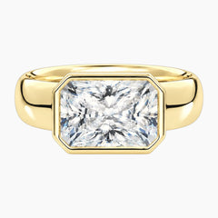 Avrelle 2 Carat E.W. Radiant Chunky Bezel Moissanite Ring