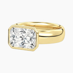 Avrelle 2 Carat E.W. Radiant Chunky Bezel Moissanite Ring