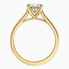 Vienna Signature Radiant Engagement Halo Moissanite Ring