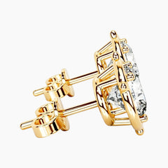 Fleuréa Oval Moissanite Stud Earrings