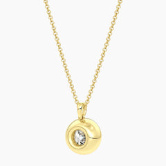 Vélora 4 Carat Round-Cut Moissanite Bold Bezel Necklace