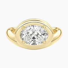 Évrelle 2 Carat Oval Chunky Sculptural Moissanite Ring