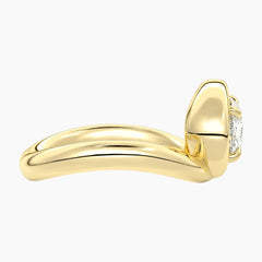 Évrelle 2 Carat Oval Chunky Sculptural Moissanite Ring