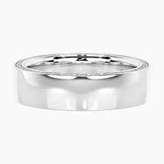 Auvren Pavé Edge Moissanite Wide Band