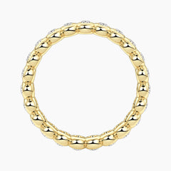 Cévelline Oval Bezel-Set Moissanite Eternity Band