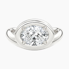 Évrelle 2 Carat Oval Chunky Sculptural Moissanite Ring