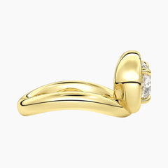 Évrelle 2 Carat Elongated Cushion Chunky Sculptural Moissanite Ring