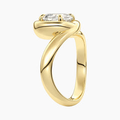 Évrelle 2 Carat Elongated Cushion Chunky Sculptural Moissanite Ring