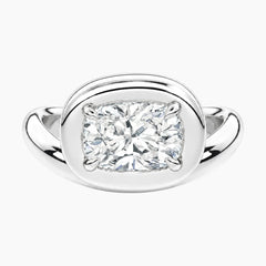 Évrelle 2 Carat Elongated Cushion Chunky Sculptural Moissanite Ring