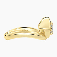 Évrelle 2 Carat Marquise Chunky Sculptural Moissanite Ring