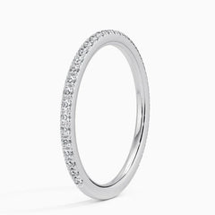 Ballad Three-Quarter Coverage Lab Moissanite Ring