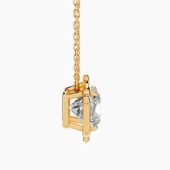 Delicate Cushion Cut Moissanite Necklace