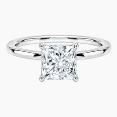 Signature Princess Engagement Halo Moissanite Ring
