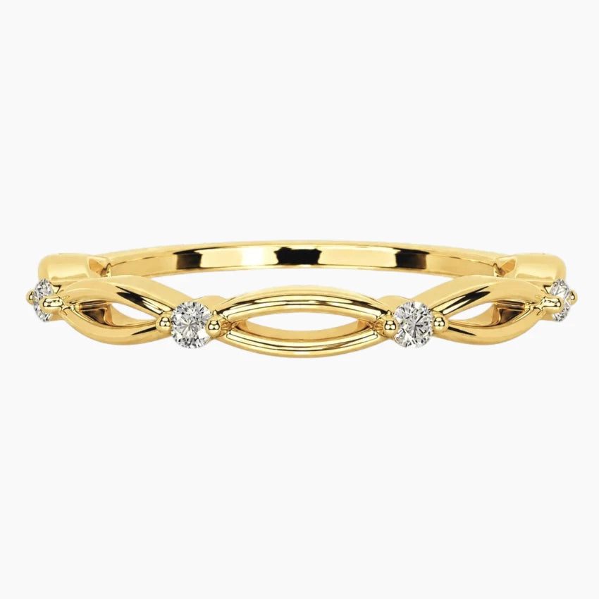 Laina Round Moissanite Ring