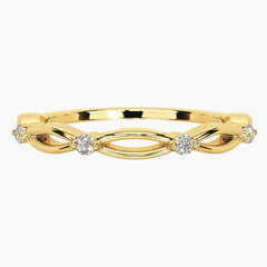 Laina Round Moissanite Ring