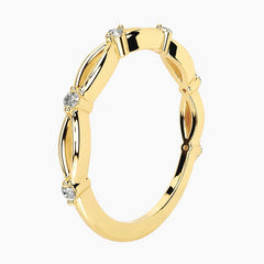 Laina Round Moissanite Ring