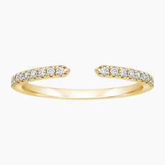 Aurelia Duet 1 Carat Round Cut Open Moissanite Ring Set