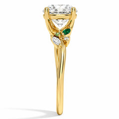 Nature's Embrace Floral Moissanite Ring