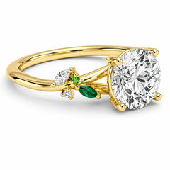 Nature's Embrace Floral Moissanite Ring