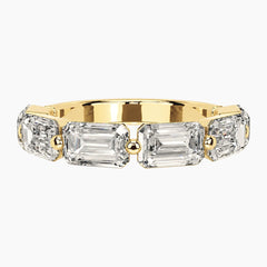 Lumina Deco  Luxe Horizontal Emerald Cut Moissanite Ring