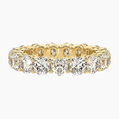 Luminous Heart Center Moissanite Full Eternity Ring