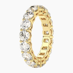 Luminous Heart Center Moissanite Full Eternity Ring