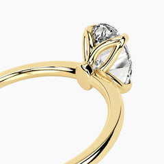 Aurelia Oval Moissanite Tulip Setting Ring