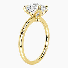 Aurelia Oval Moissanite Tulip Setting Ring