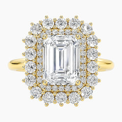 Lumière Royale 2 Carat Emerald Cut Moissanite Ring