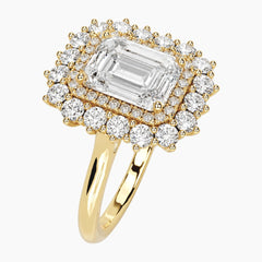 Lumière Royale 2 Carat Emerald Cut Moissanite Ring