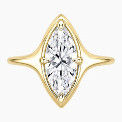 Lumière Éternel 2 Carat Marquise Moissanite Solitaire Ring