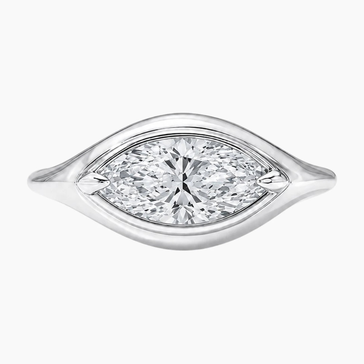 Lumière Éternel 1 Carat East-West Marquise Solitaire Ring