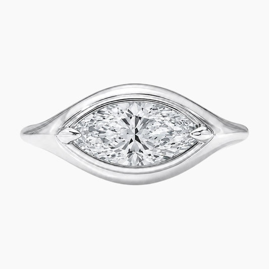Lumière Éternel 1 Carat East-West Marquise Solitaire Ring