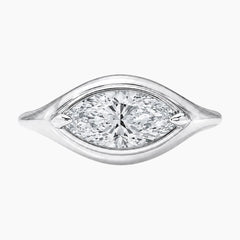 Lumière Éternel 1 Carat East-West Marquise Solitaire Ring