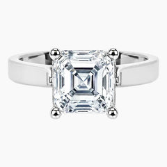 Éclat Lumière 2 Carat Asscher Cut Moissanite Ring