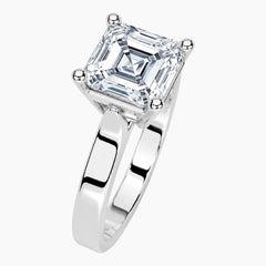Éclat Lumière 2 Carat Asscher Cut Moissanite Ring