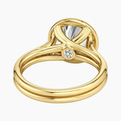 Aurelia Lumière 2 Carat Round Cut Moissanite Double Band Ring